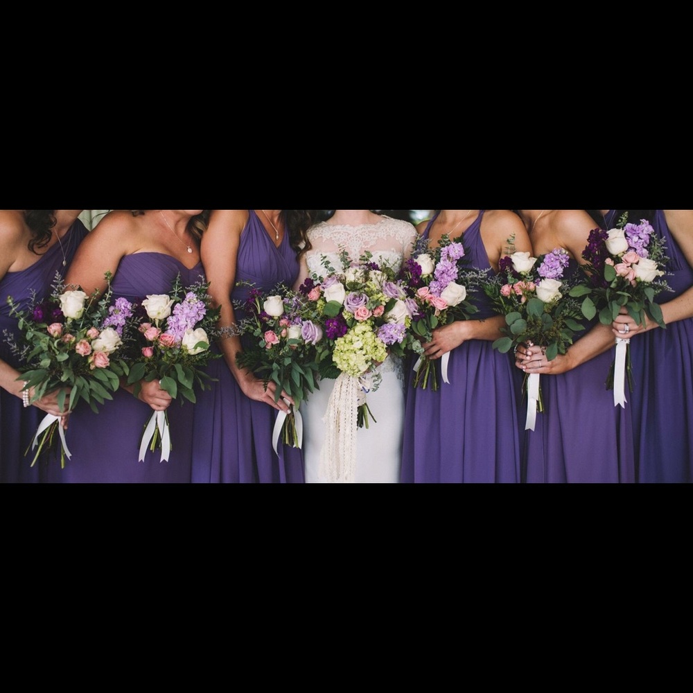 Lavender bridesmaid dress from Etsy set of 2